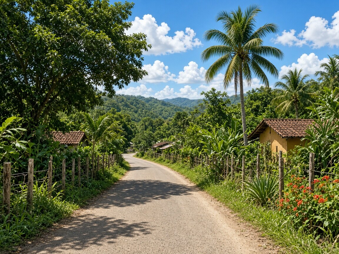 Huacas tropical surroundings